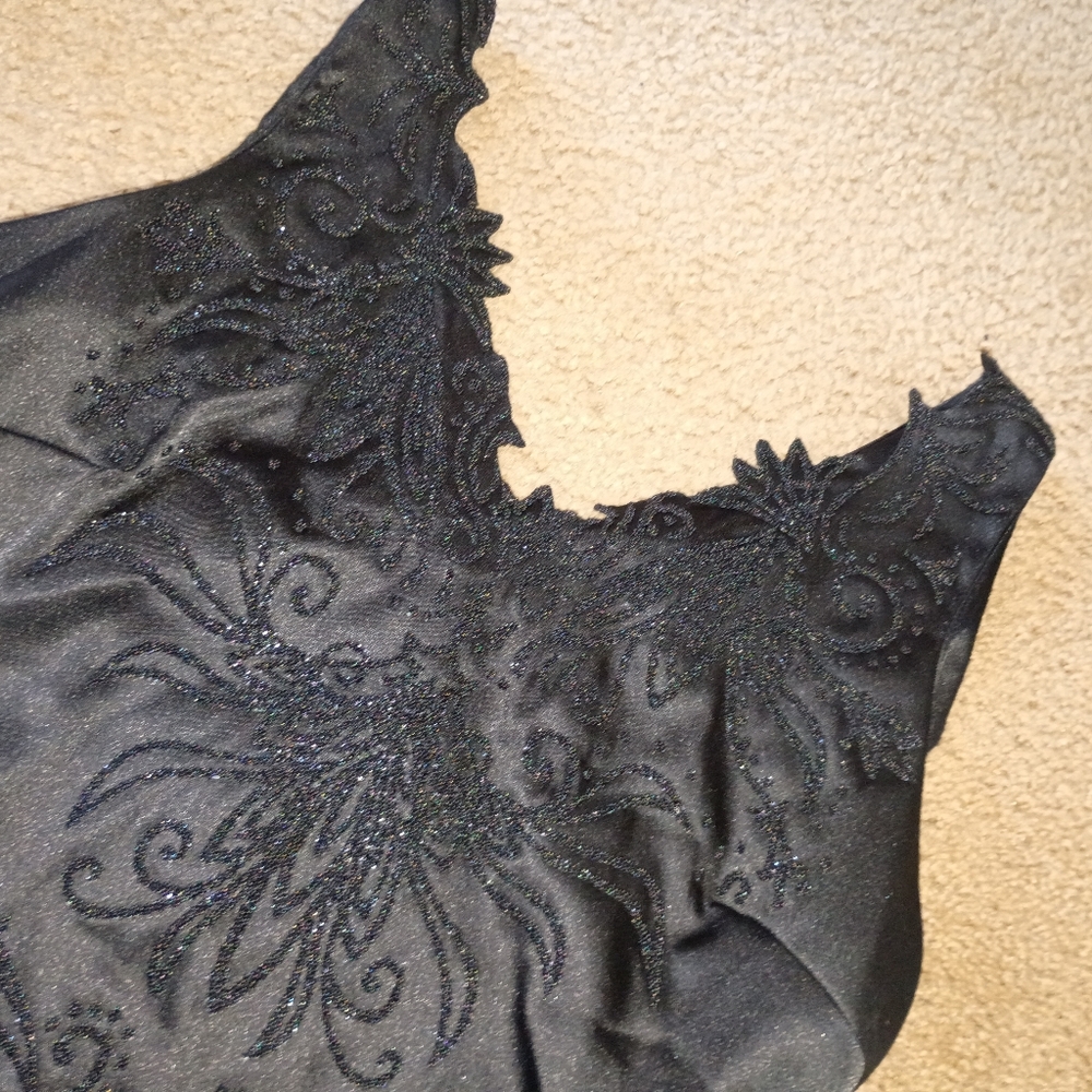 Y2K Vintage Dress Gown Beaded USA 8 Long Elegant Beaded